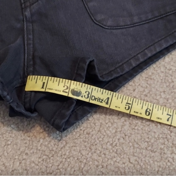 Free People High Waist Denim Black Shorts NWT - Picture 8 of 8